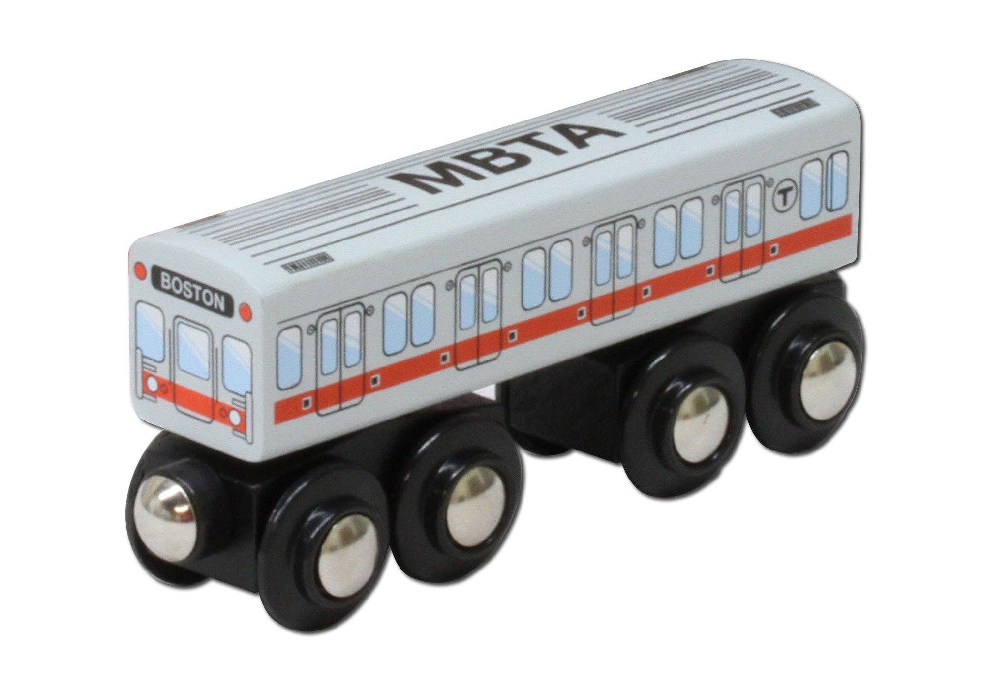 Boston MBTA Red Line Wooden Toy Train