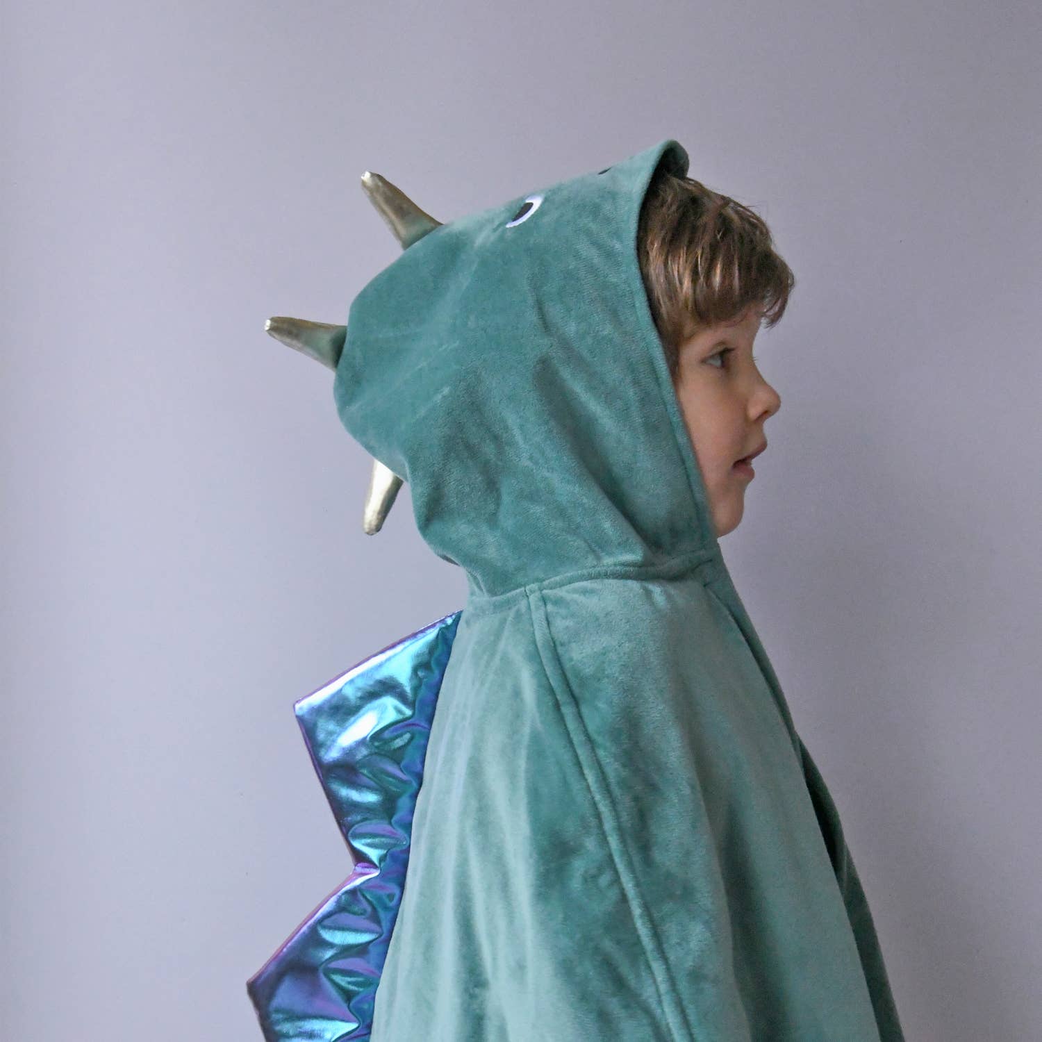 Dinosaur Dress Up Velvet Cape 3-10 Years