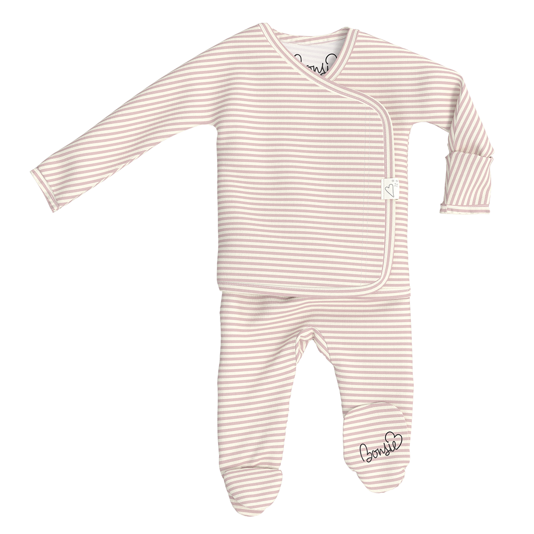 Bonsie Skin to Skin Babywear Footie - Berry Twist