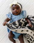 DOUBLE-LAYER BAMBONI® MINI BLANKETS: Elephant Double Layer