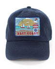 East Coast Postcard Baseball Hat: Navy