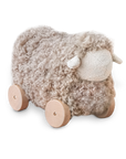 Button Pull-along sheep taupe