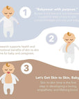 Bonsie Skin to Skin Babywear Footie - Ripple
