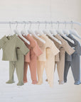 Organic Riley 2 Piece Kimono Wrap Top + Pant Set