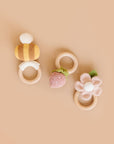 Teether Bee Cotton Crochet Rattle Spring Summer Baby Toy: In Stock