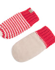 Baby/ Toddler Kids Thumbless Winter Mittens, Stripe Pattern