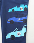 Autumn Kids Long Pants with Car Print - Trendy Sporty Trousers