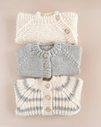 Rib Knit Stripe Cardigan