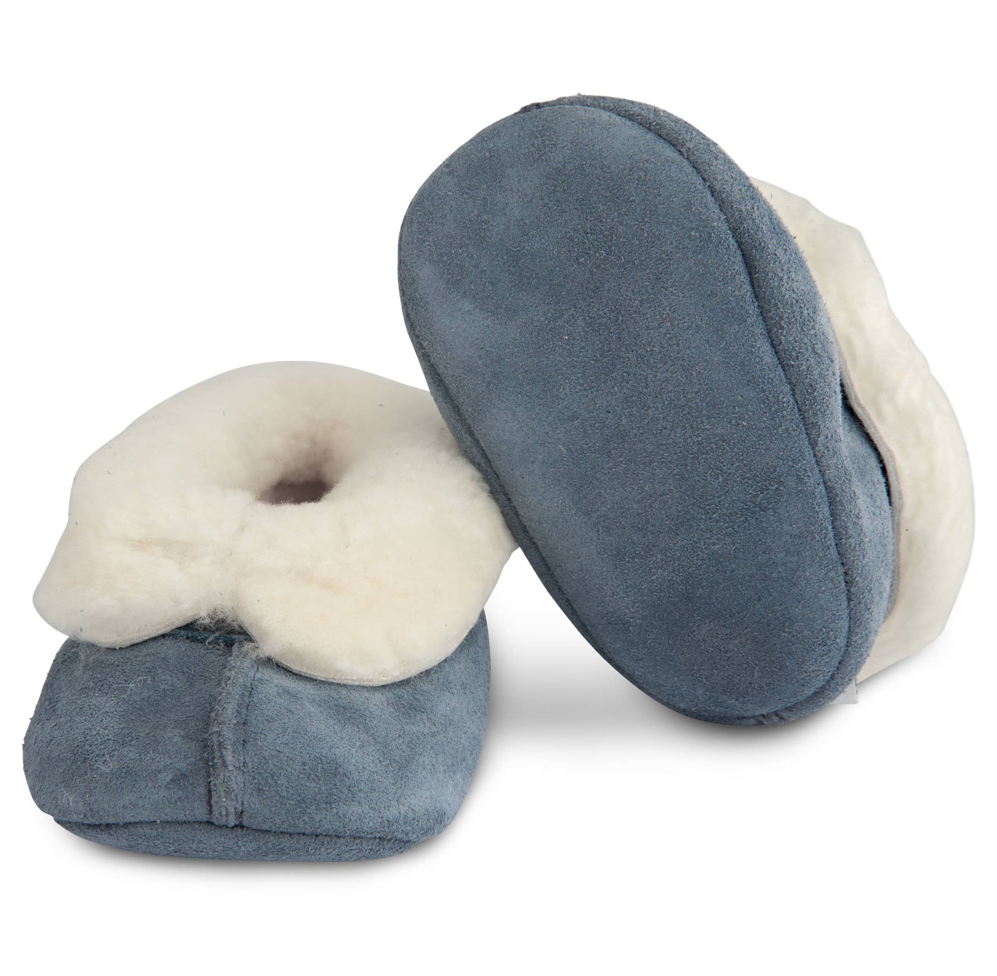 Suede Baby Slipper - Navy