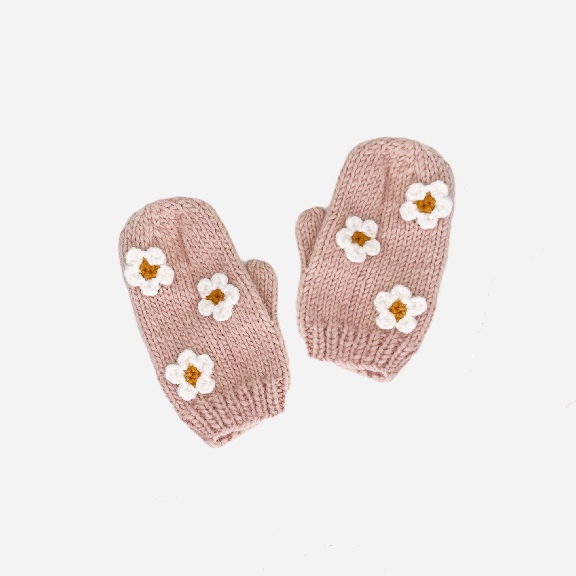 Blush Flower Mittens | Baby & Toddler