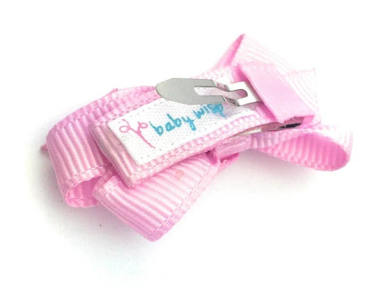 5 Chelsea Boutique Grosgrain Bows on Snap Clips - Juniper