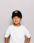 Basketball Patch Baseball Hat: Hunter Green / Toddler (1Y-4Y)