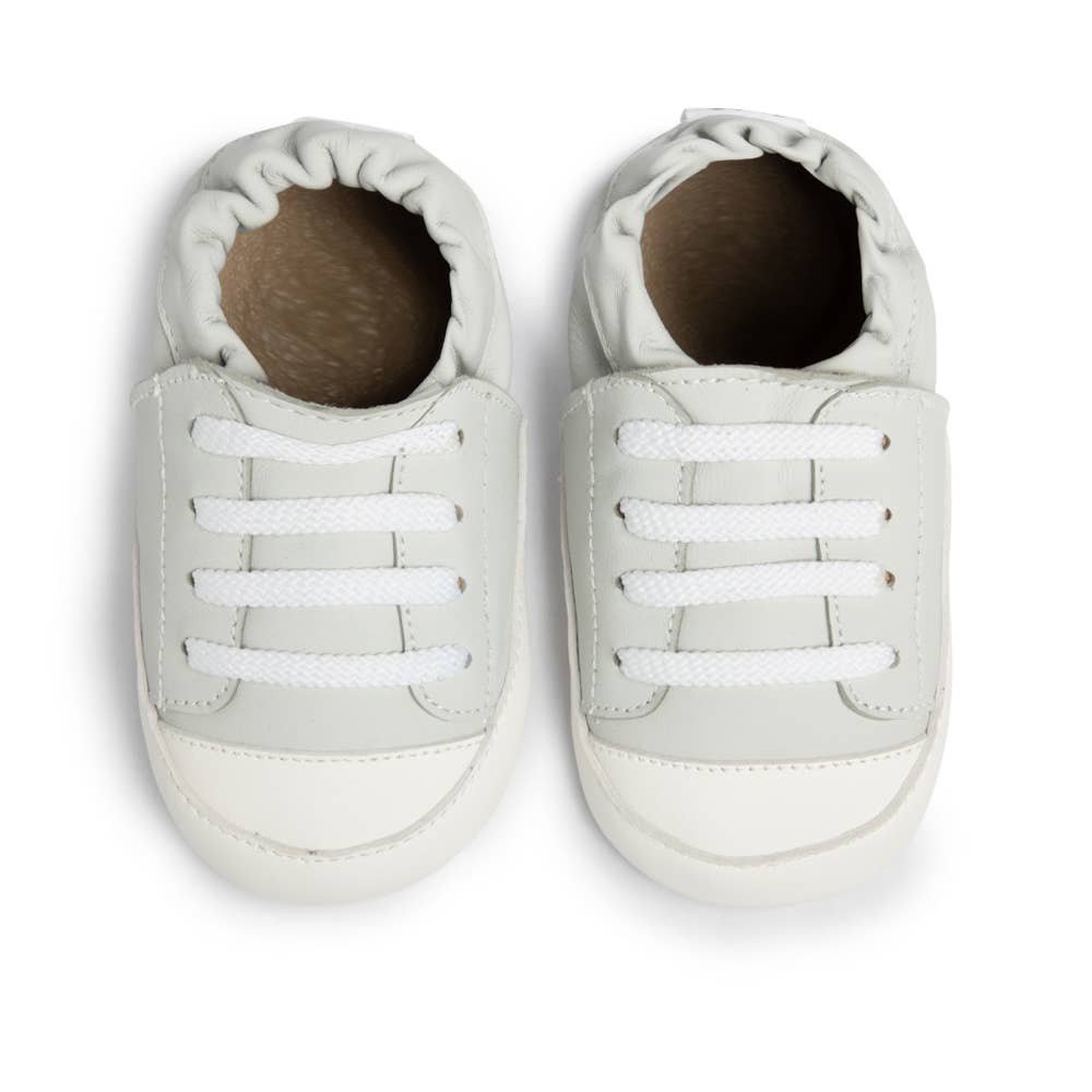 Leather Baby Shoe Sneaker - Gray