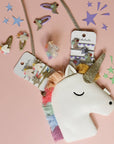 Rainbow Unicorn Claw Clip
