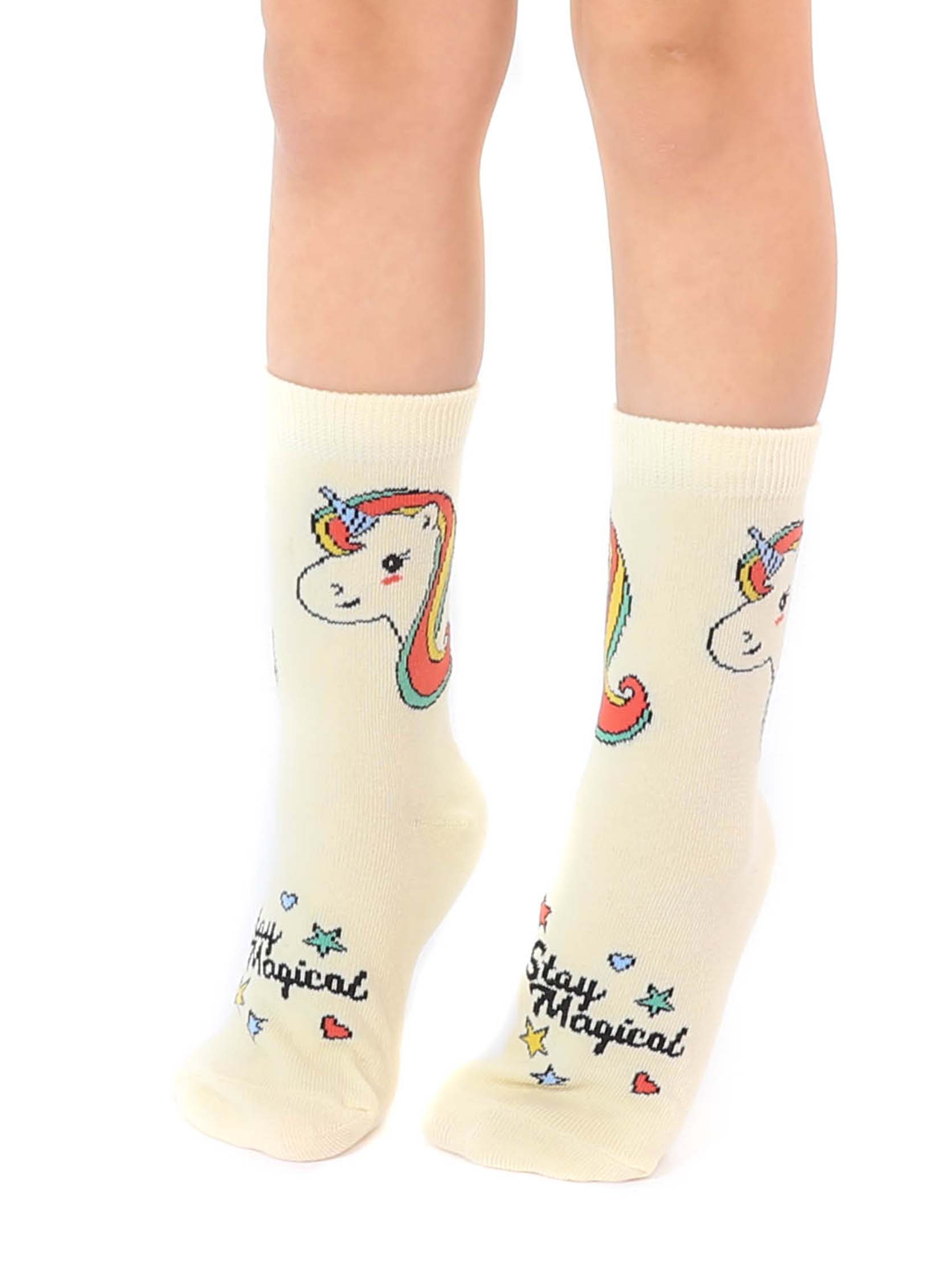 3D Packaged Unicorn Crew Socks