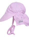 Kids UPF50+ Girls and Boys Original Flap Hat with Ties