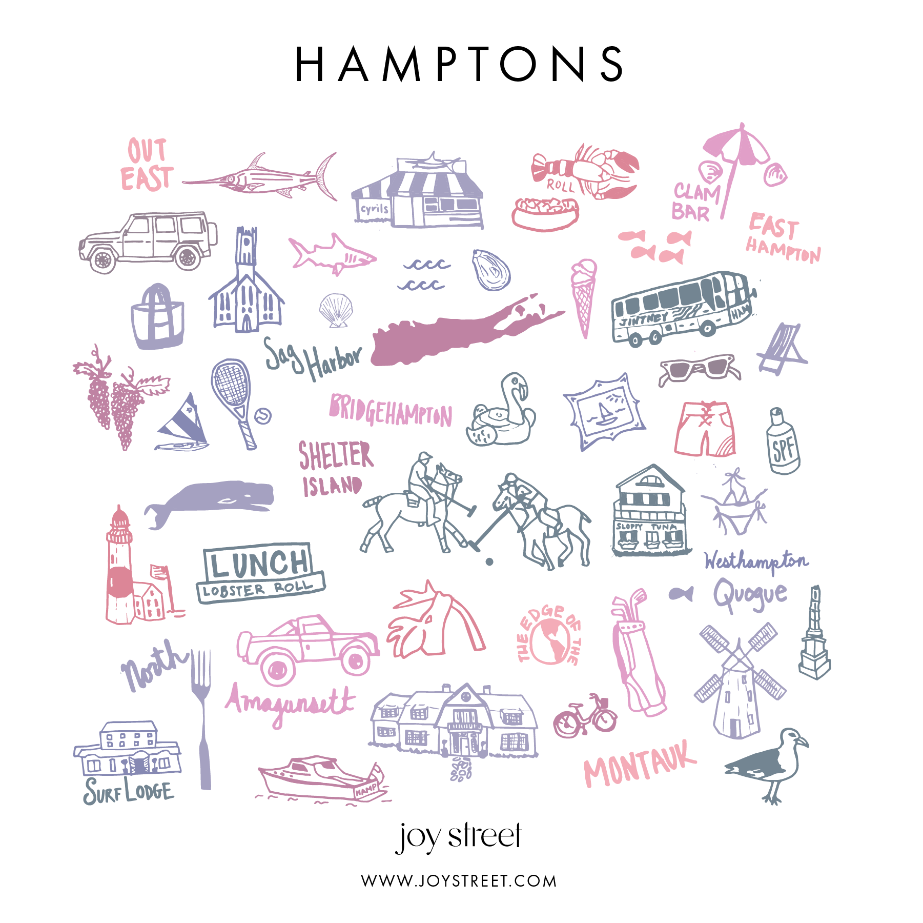 Hamptons Two Piece Kids Pajamas