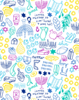 Joy Street Hanukkah print detail