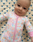 Mahjong Zip Baby Onesie