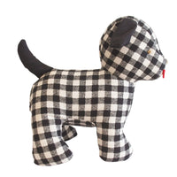 Alimrose Musical Puppy Black Check Linen