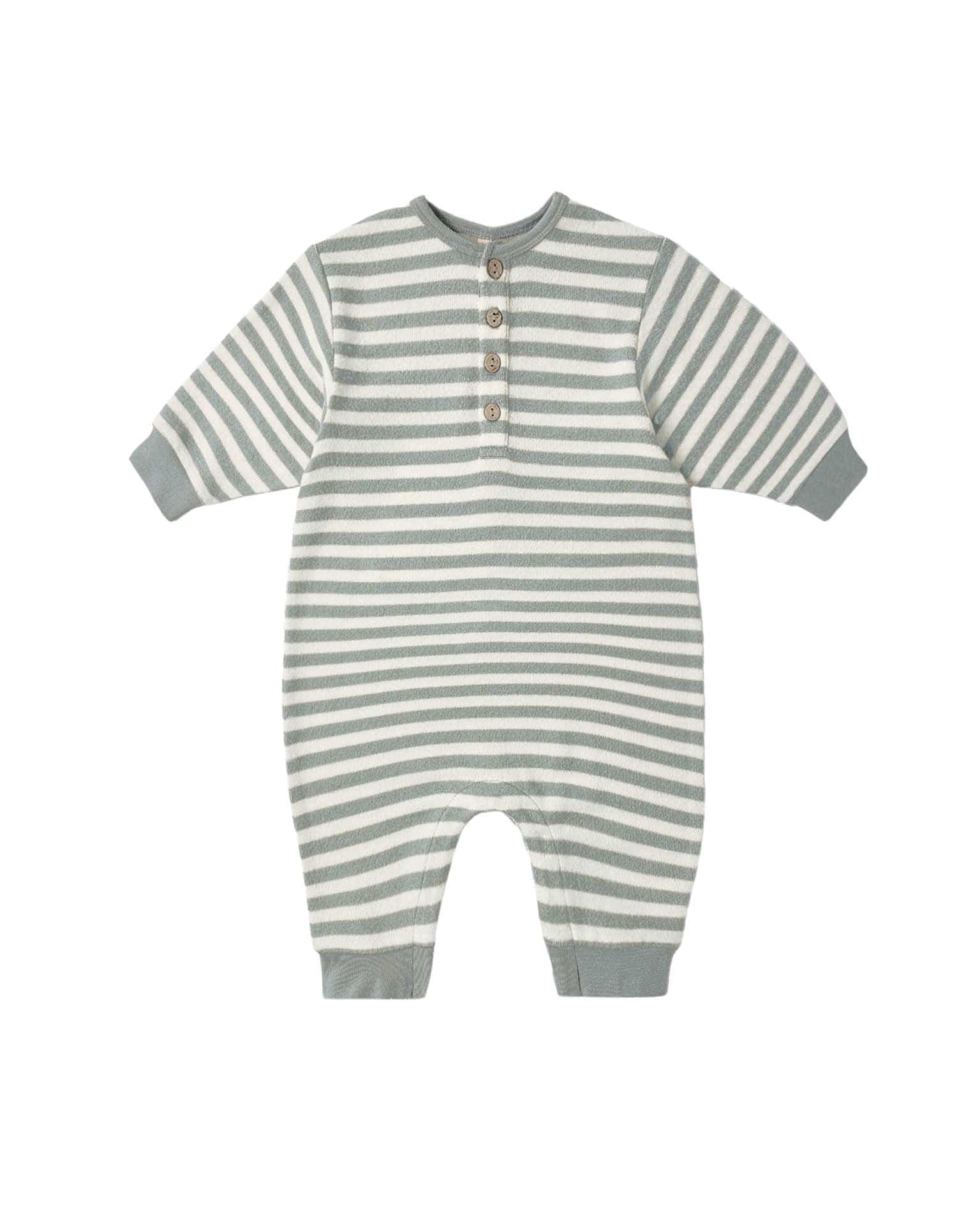 Quincy Mae Relaxed Jumpsuit Blue Stripe