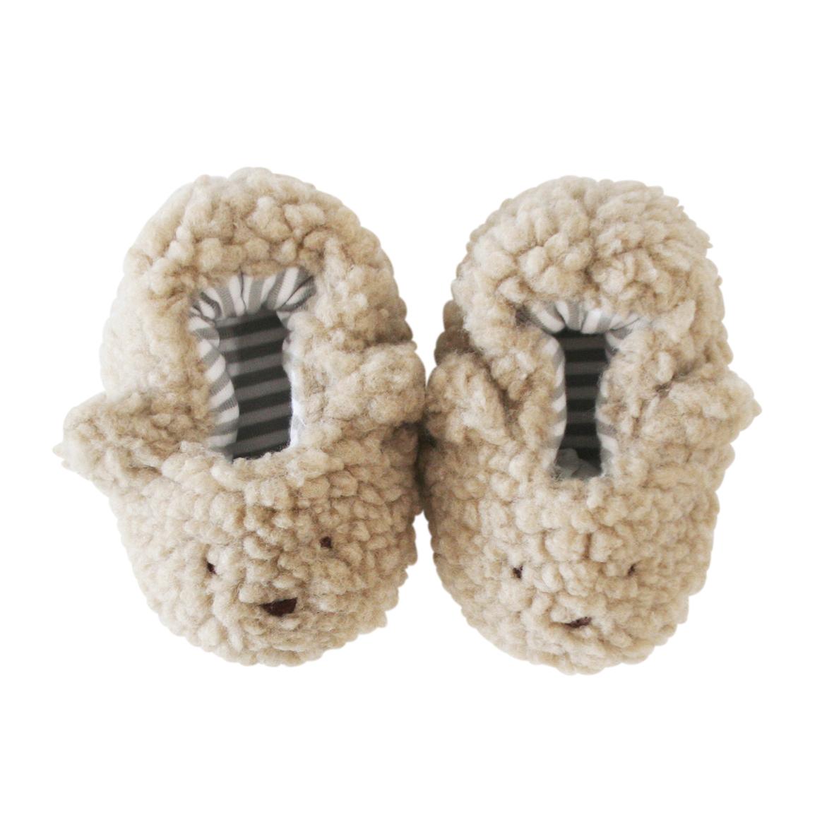 Sherpa Bear Baby Booties