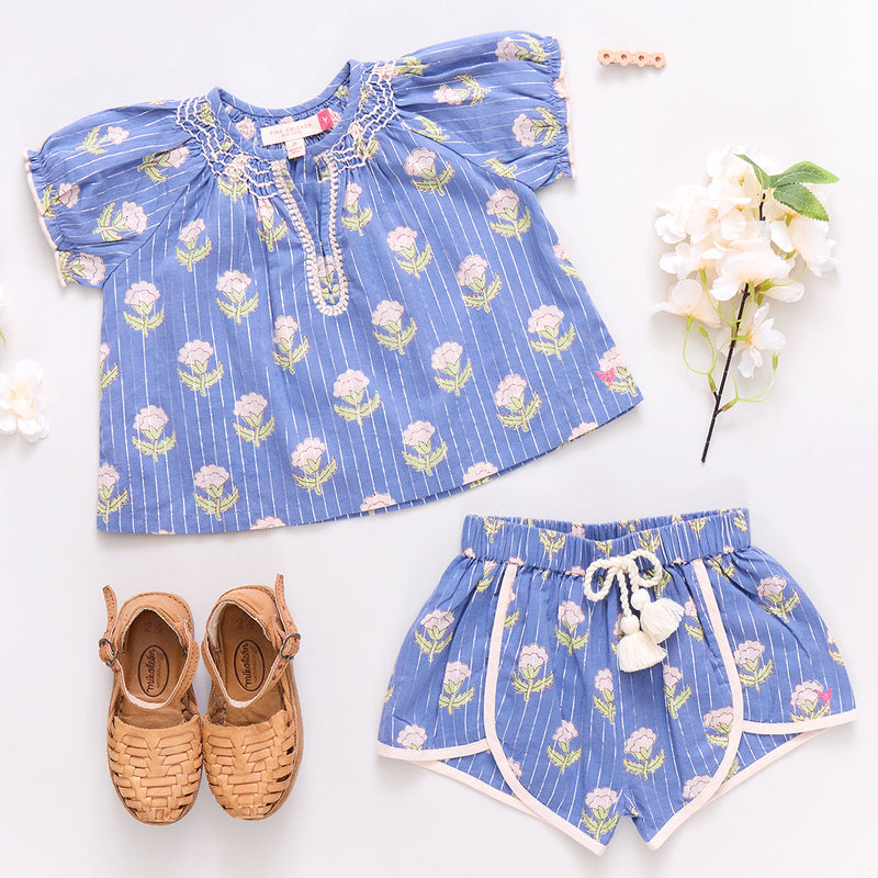 Girls Pink Chicken Millie Short