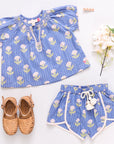 Girls Pink Chicken Millie Short