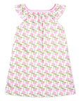 Pink Hydrangeas Emilia Lounge Dress