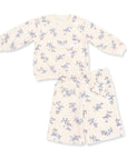 Sweet Hanna Floral Velour - Oversized Sweatshirt and Wide Leg Pant