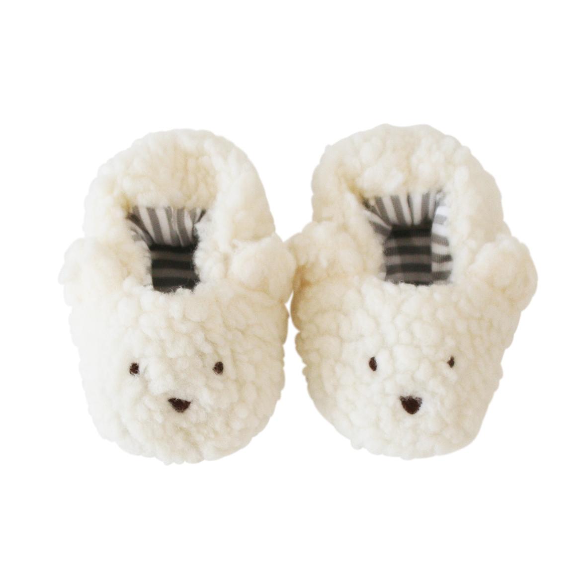 Sherpa Bear Baby Booties
