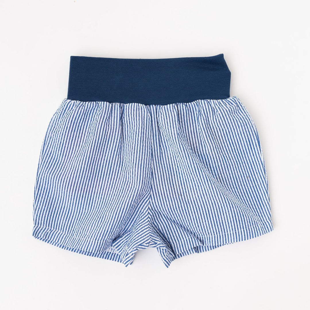 Thimble Easy Short in Azure Seersucker