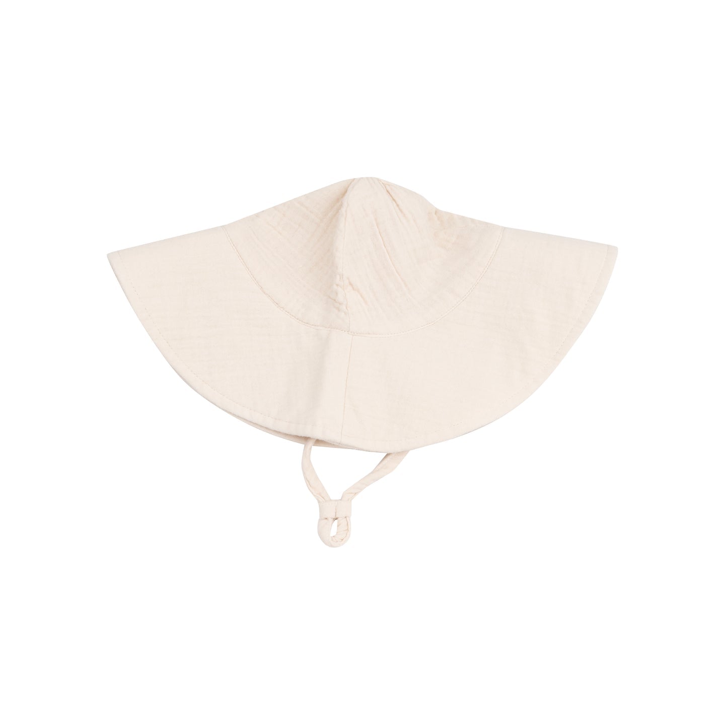 Muslin White Swan Wide Brim Sunhat