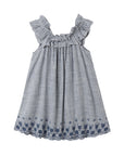 Rylee + Cru Lennon Dress in Marine Gingham