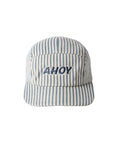 Rylee + Cru Skater Hat in Railroad Stripe