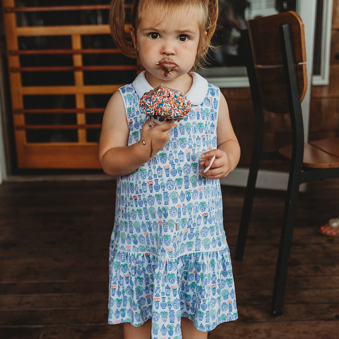 Stars & Stripes Girls Posie Play Dress