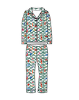 Oh Christmas Tree Women’s Button Front Long Pajama Set