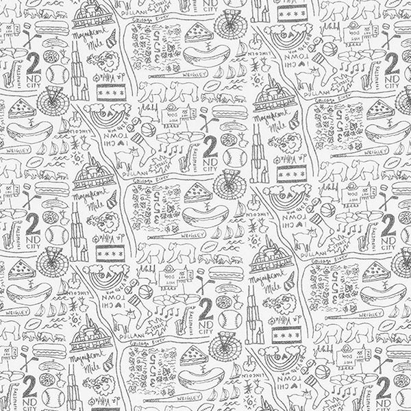 Joy Street Kids Chicago Print detail, gray