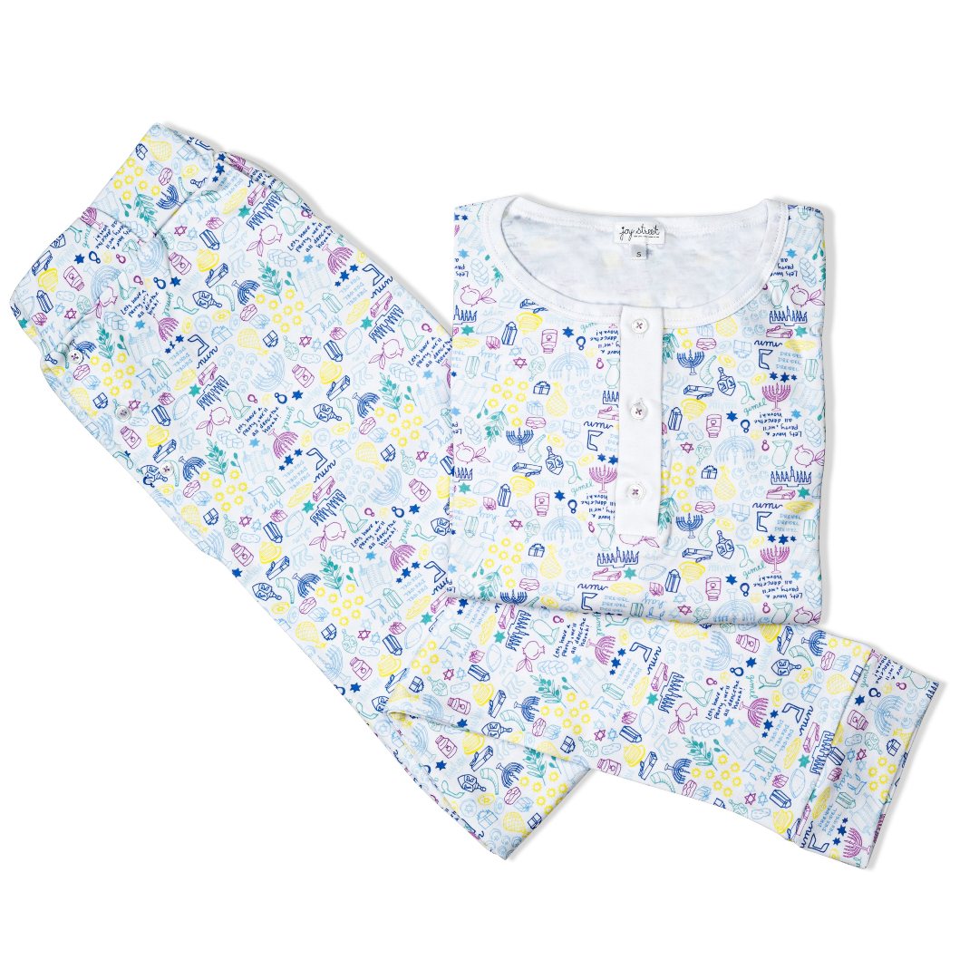 Hanukkah Women s Jogger Pajama Set Joy Street Kids