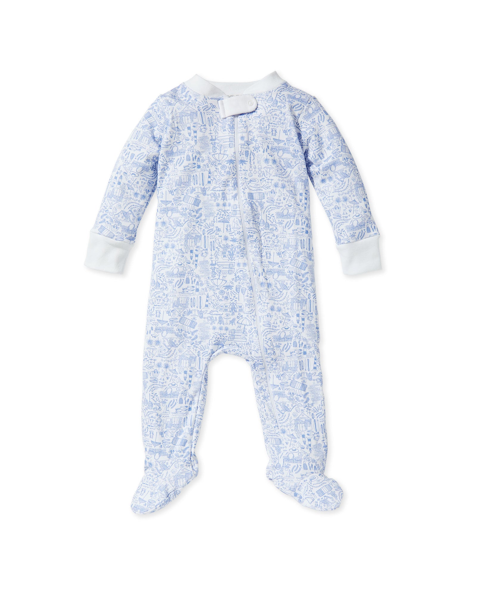 Serena & Lily Day Dream Zip Baby Onesie