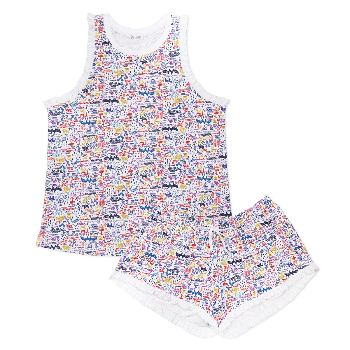 Joy Street Kids Jackson Hole Women's Short Pajamas, multi