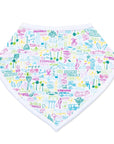 Joy Street Kids Los Angeles baby bib, multi