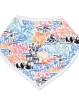 Joy Street Kids Smithsonian National Zoo baby bib, multi