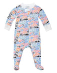 Joy Street Kids Smithsonian National Zoo zip onesie, multi