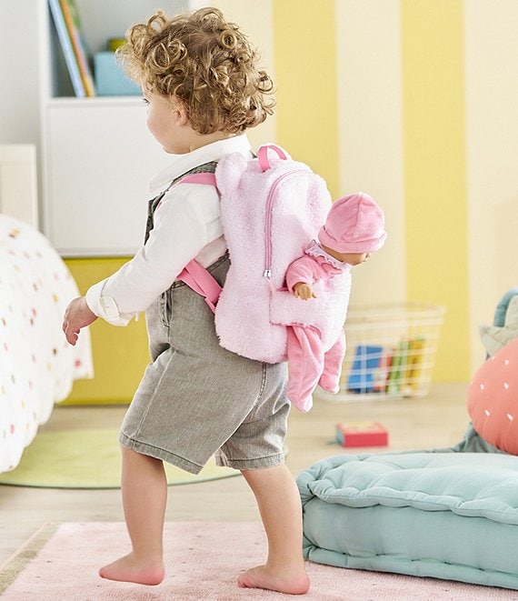 BB12" Plush Backpack Baby Doll Carrier