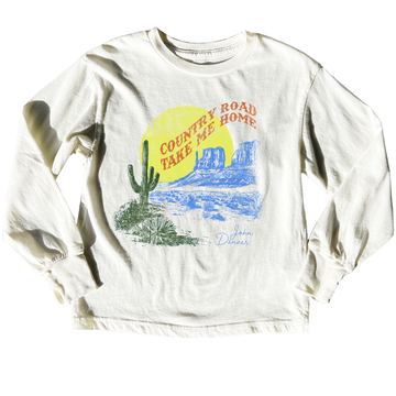 Rowdy Sprout Country Roads LS Tee