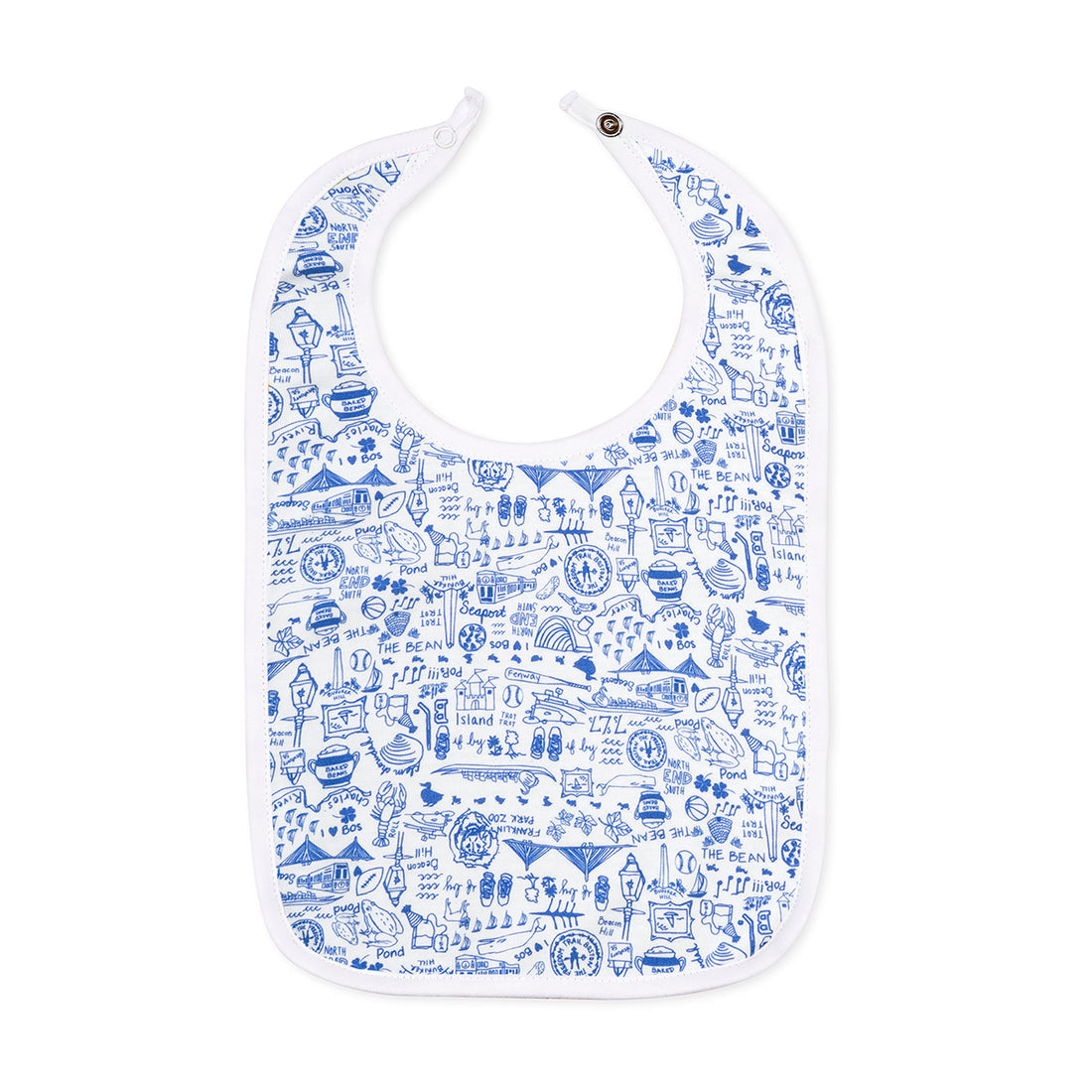 Joy Street Kids Boston Blue Baby Bib