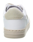 Cienta White/Beige Leather Sneaker