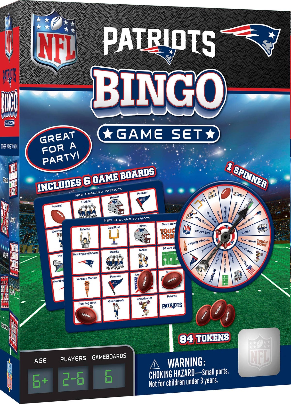 New England Patriots NFL Bingo Game