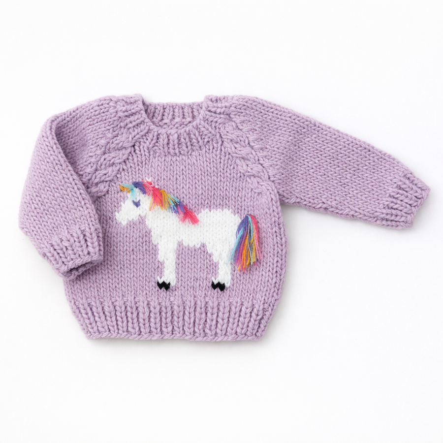 Unicorn Sweater for Baby & Toddler Girls